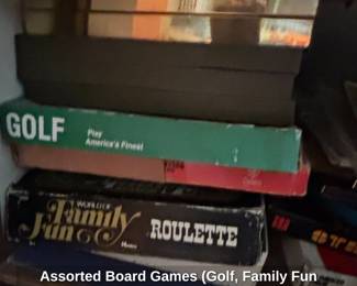 Assorted Board Games Golf, Family Fun Roulette