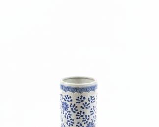 Vintage Ceramic Umbrella Stand with Canes and Umbrellas second image