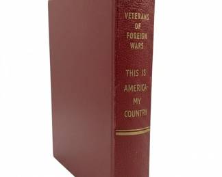Veterans of Foreign Wars This is America My Country Book