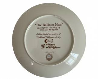 The Balloon Man Collector Plate by Dominic Mingolla second image