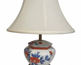 Vintage Imari Porcelain Ginger Jar Table Lamp