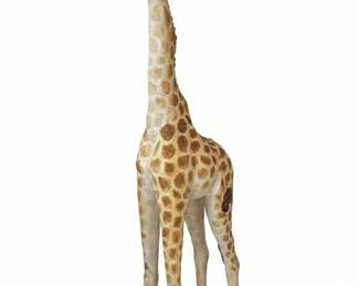 LifeSize Giraffe Statue Likely Marwal Chalkware