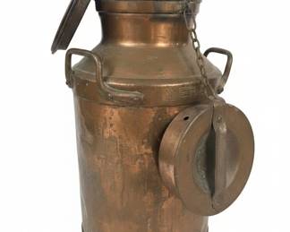 Vintage Metal Milk Can with Decorative Fillings second image