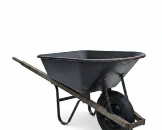 Vintage Metal Wheelbarrow Set