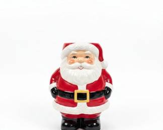 Vintage Santa Claus and Americana Striped Tumbler Glasses Set second image