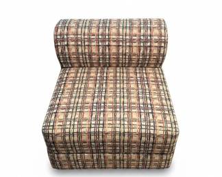Vintage Plaid Convertible FoldOut Chair