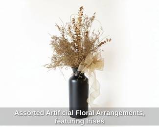 Assorted Artificial Floral Arrangements, featuring Irises seventh image