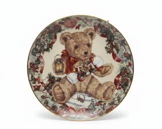 Collection of Four Franklin Mint Heirloom Collection Teddy Bear Plates second image