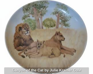 Canyon of the Cat by Julie Kramer Cole Decorative Plate
