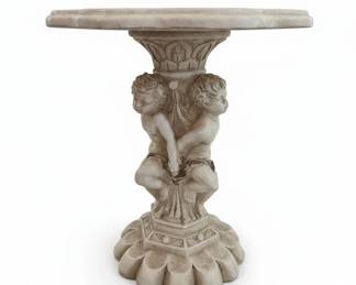Cherub Pedestal Plant Stand or Side Table