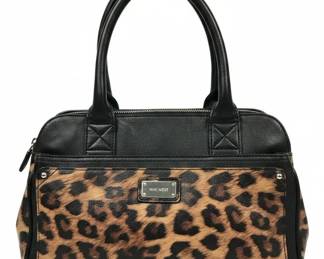 Nine West Leopard Print Satchel Handbag