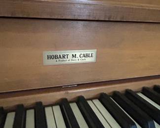 Hobart M. Cable Upright Piano second image