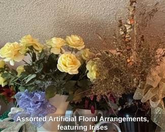 Assorted Artificial Floral Arrangements, featuring Irises fourth image