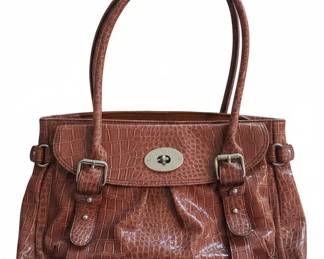 Rosetti Est. Embossed Faux Leather Satchel Handbag