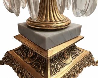 Baccarat Style Crystal and Gilt Bronze Table Lamp Base second image