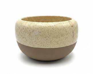 Royal Haeger Speckled Cream Brown Ceramic Bowl