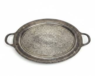 Silver Plated Tea Set with Tray second image