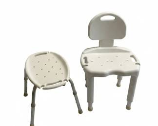 Adjustable Bath Safety Shower Chair and Stool Set