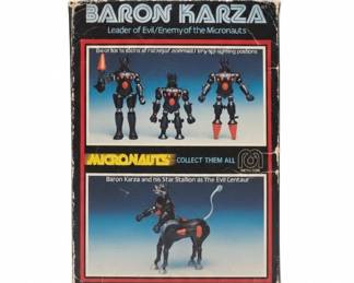 Micronauts Baron Karza with Star Stallion Mego Corp
