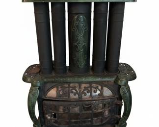 Estate Stove Co. Triple Effect Hamilton, OH Cast Iron Wood Burning Stove
