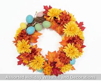 Assorted Holiday Wreaths and Decorations fifth image
