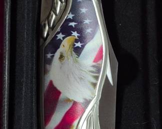 American Bald Eagle Folding Knife
