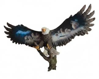 The Bradford Exchange Thomas Kinkade Evening Majesty Eagle Wall Plaque