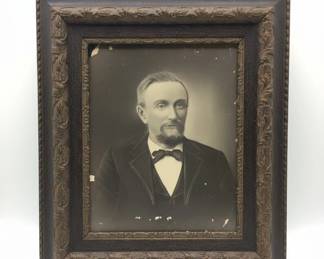 Victorian Era Portrait Photograph in Ornate Frame