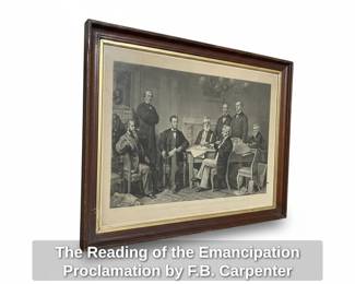 The Reading of the Emancipation Proclamation by F.B. Carpenter second image