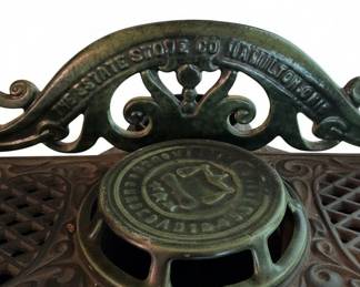 Estate Stove Co. Triple Effect Hamilton, OH Cast Iron Wood Burning Stove fourth image