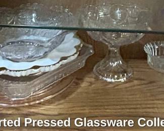 Assorted Pressed Glassware Collection second image