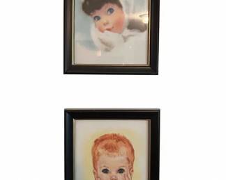 Vintage Northern Tissue Children Prints by Frances Hook