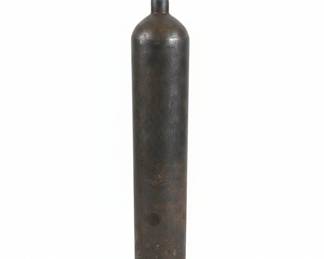 Vintage Steel Gas Cylinder Oxygen or Industrial