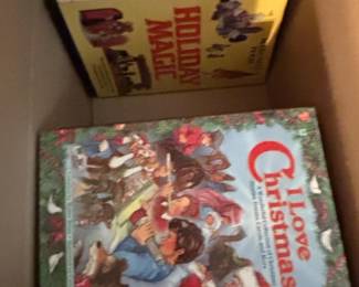 Lot of Vintage Christmas Hardcover Books I Love Christmas and Holiday Magic