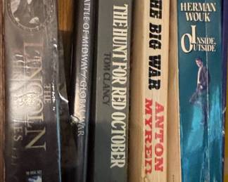 Collection of Historical and Military Fiction Books and DVDs