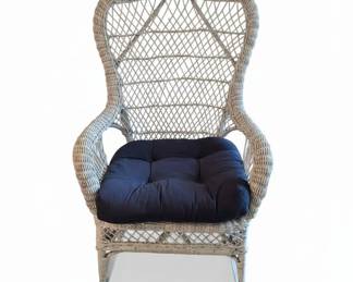 White Wicker Rocking Chair
