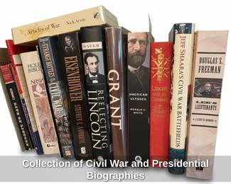 Collection of Civil War and Presidential Biographies