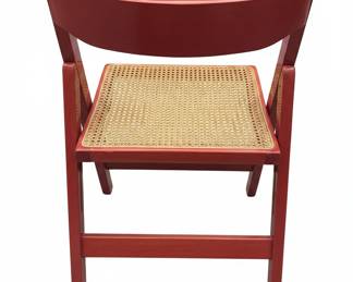 Red Folding Chair by Aldo Jacober for Bazzani (Trieste)