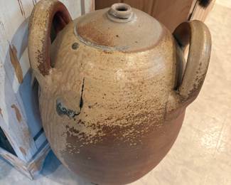 Antique French Salt Glazed Stoneware Jug
