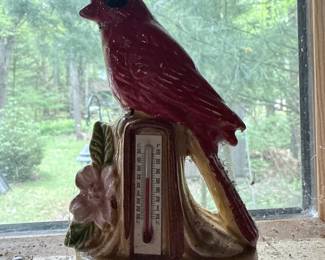 Grant's Farm Ceramic Cardinal Thermometer