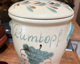 Vintage West Germany Ceramic Rumtopf Jar