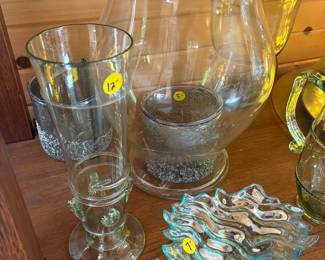 Assorted Glass Decorative Items