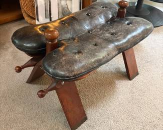 Vintage Camel Saddle Stool