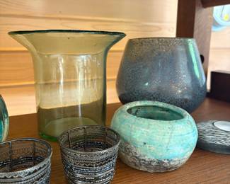 Assorted Decorative Vases and Candle Holders