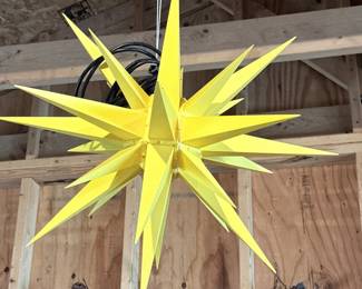 Yellow Starburst Moravian Chandelier
