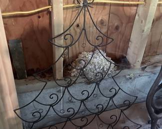 Wrought Iron Christmas Tree Wall Decor