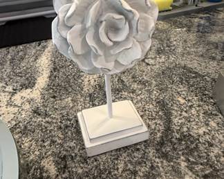 White Rose Oil Diffuser Sculpture