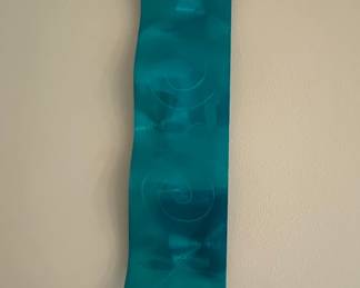 Teal Wave Metal Wall Art by Jon Allen