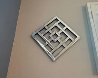 Geometric Mirrored Wall Art