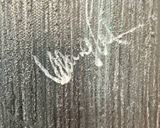 Abstract Textured Painting with Signature